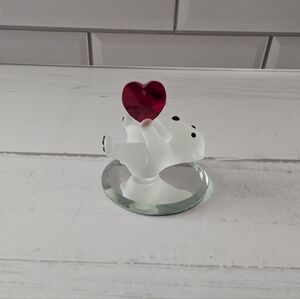 Vintage Baron Glass Art Bear figurine Collectable